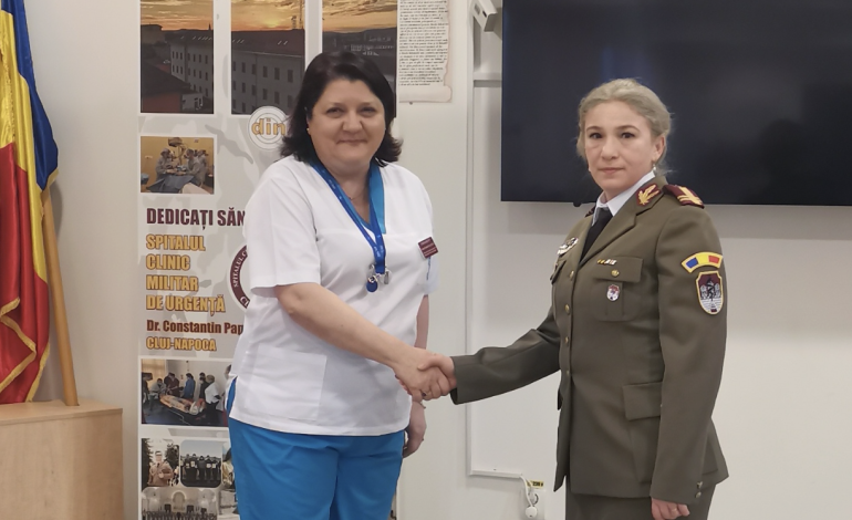 Șef nou la ORL la Spitalul Clinic Militar din Cluj-Napoca: locotenent-colonelul Buia Andrada–Maria preia conducerea compartimentului!